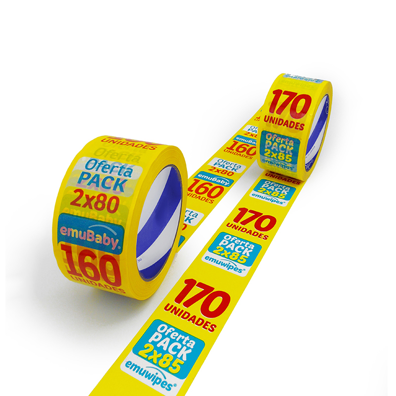 Printed packing tape