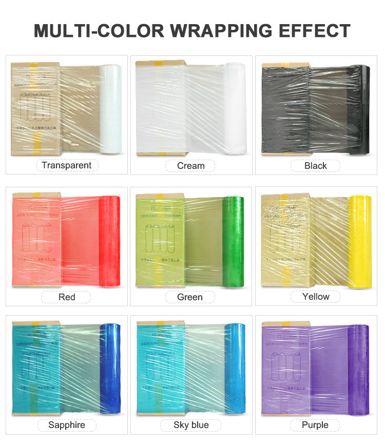Rolls of high-quality stretch film for packaging and product protection